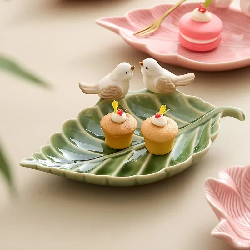 Dim Sum Basket - Sevimli Kuş Tepsisi Seramik Takı Saklama