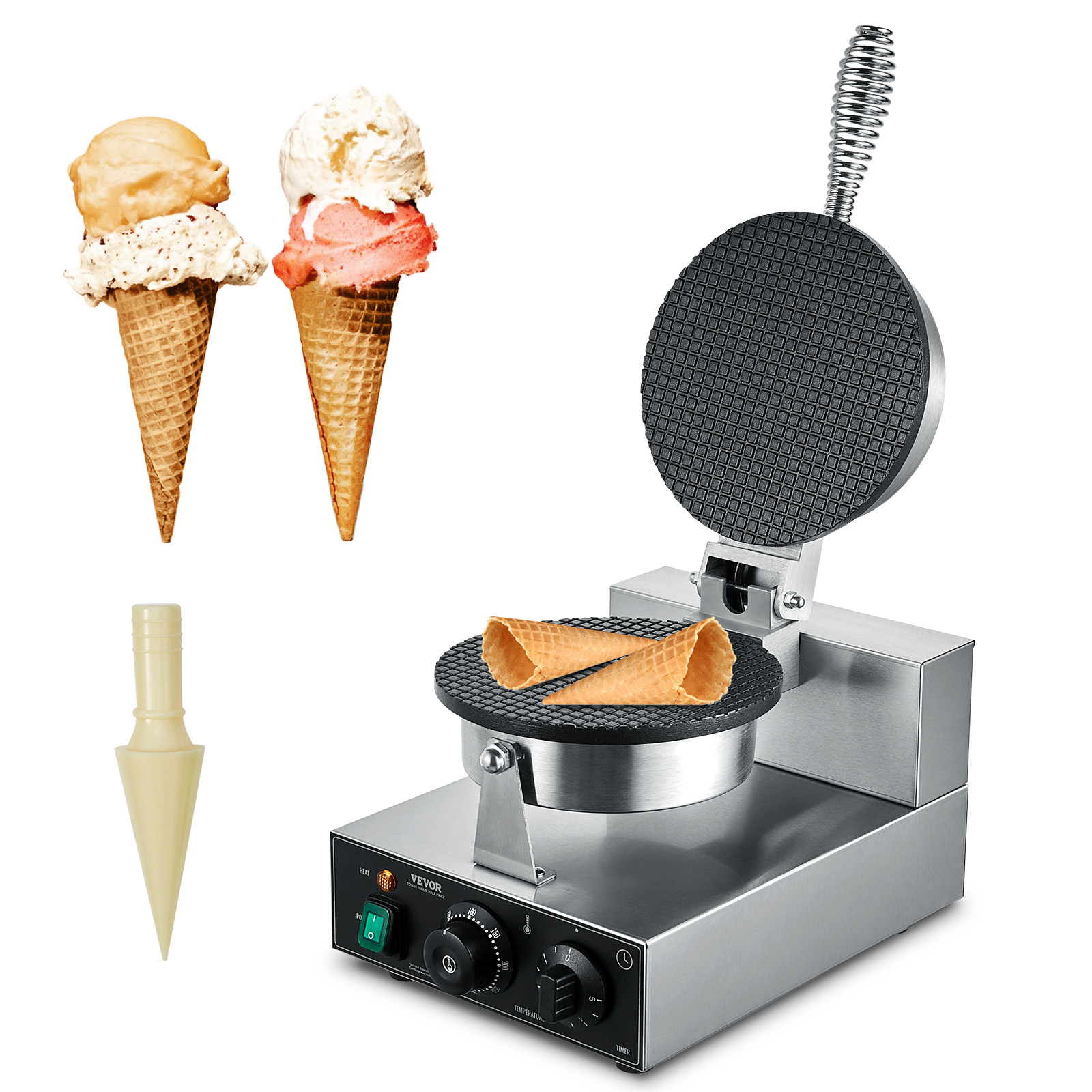 Waffle Cone Maker - SucceBuy Elektrikli Dondurma Koni Makinesi Ticari